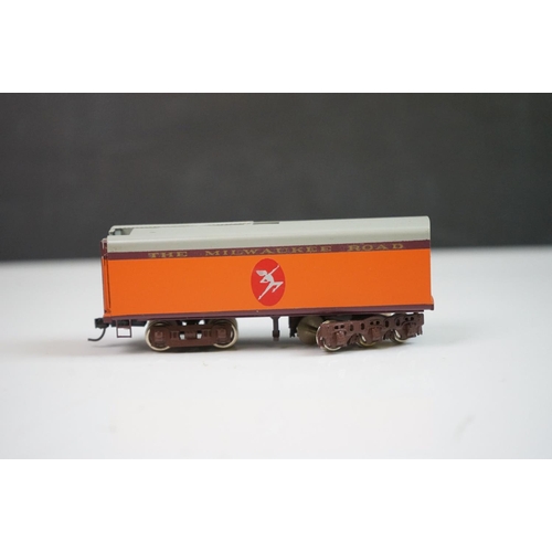 78 - Boxed Nickel Plate Products HO gauge Milwaukee Road Class A 4-4-2 Hiawatha Atlantic brass locomotive... 