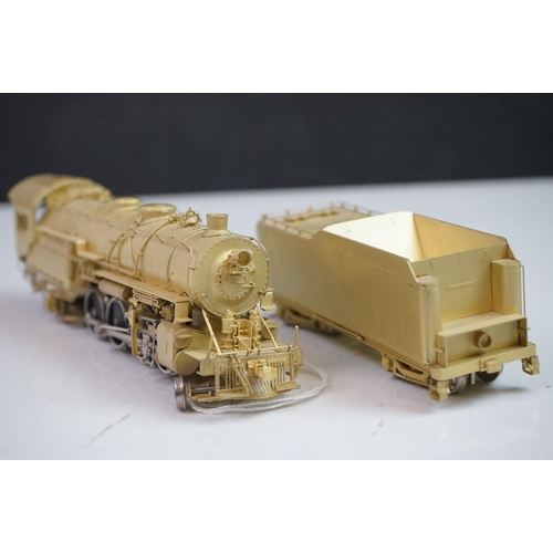 79 - Boxed Nickel Plate Products HO gauge Reading Class M 2-8-2 #1700 #1756 brass locomotive & tender, Da... 