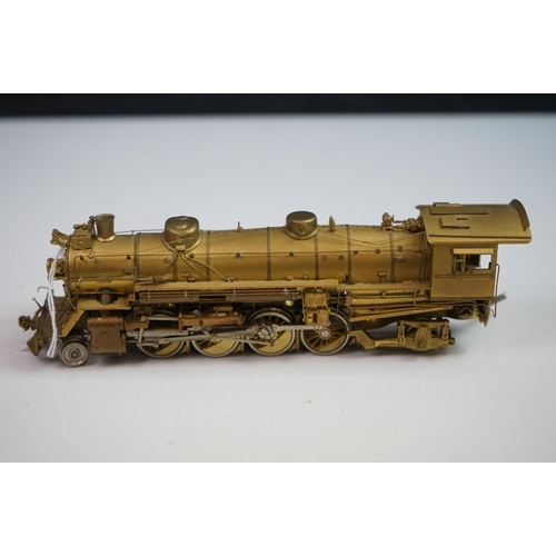 81 - Boxed Key Imports HO gauge Southern MS1 2-8-2 brass locomotive & tender, unpainted, by Samhongsa (Ko... 