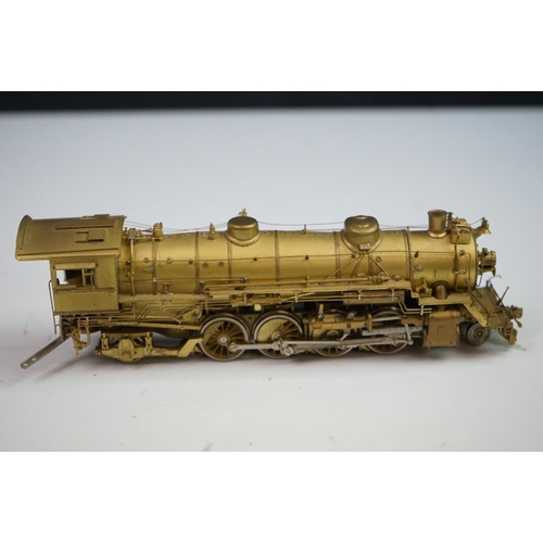 81 - Boxed Key Imports HO gauge Southern MS1 2-8-2 brass locomotive & tender, unpainted, by Samhongsa (Ko... 