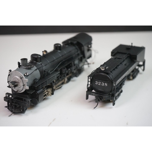 83 - Boxed Balboa Katsumi (Japan) HO gauge Southern Pacific MK-5 Mikado 2-8-2 brass locomotive & tender, ... 