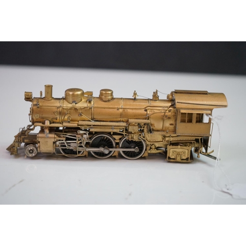 84 - Boxed Balboa Katsumi (Japan) HO gauge SF Prairie 2-6-2 brass locomotive & tender, unpainted, appeari... 