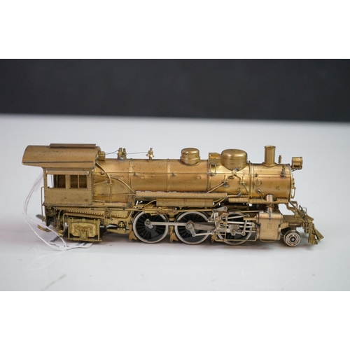 84 - Boxed Balboa Katsumi (Japan) HO gauge SF Prairie 2-6-2 brass locomotive & tender, unpainted, appeari... 