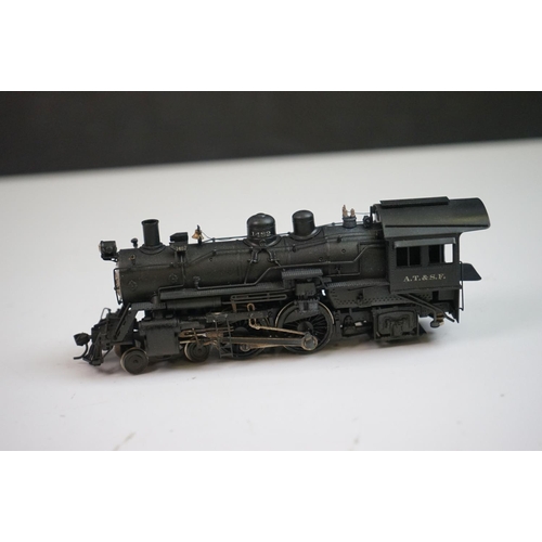 85 - Boxed Balboa Katsumi (Japan) HO gauge Santa Fe Atlantic 4-4-2 Class 1482 brass locomotive & tender, ... 