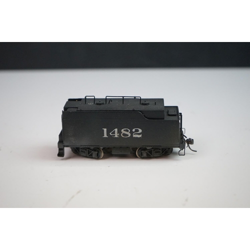 85 - Boxed Balboa Katsumi (Japan) HO gauge Santa Fe Atlantic 4-4-2 Class 1482 brass locomotive & tender, ... 