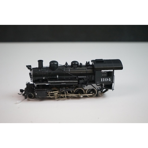 87 - Boxed Trains Inc TID D8 RGW C-48 2-8-0 brass locomotive & tender, painted, appearing excellent, gd b... 