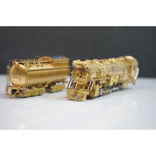 94 - Boxed VH Scale Models HO gauge CNR 2-10-2 T-2a #4100 Canadian National Railways brass locomotive & t... 