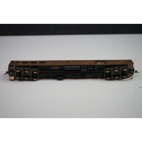 270 - Four boxed E Suydam & Co HO Railroad Equipment RR-5 Baggage Car brass models, one without bogies, ot... 