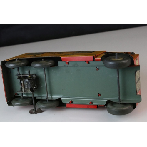 1231 - Two mid 20th C tin plate models to include Mettoy Royal Mail Van (discoloured and wear) and a Triang... 