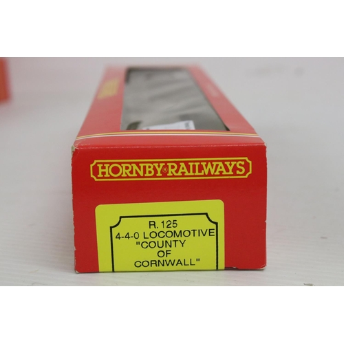 359a - Three Hornby OO gauge locomotives to include R505 LMS 2-6-4T Locomotive Class 4P, R125 4-4-0 County ... 