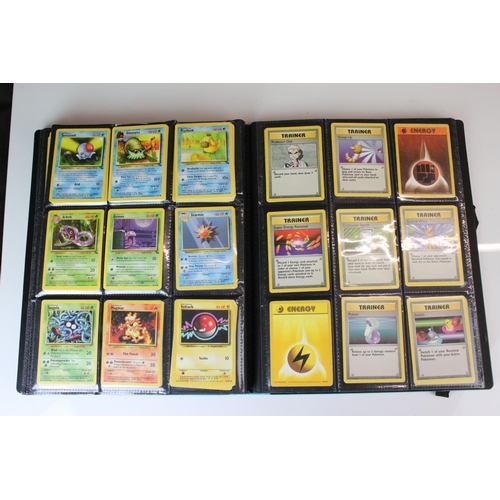 365 - Pokemon - A binder of Pokemon Trading Cards featuring Mewtwo, Machamp, Jungle Snorlax, Jolteon, Foss... 