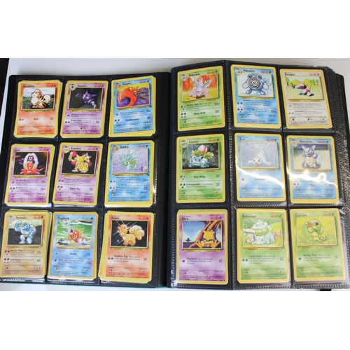 365 - Pokemon - A binder of Pokemon Trading Cards featuring Mewtwo, Machamp, Jungle Snorlax, Jolteon, Foss... 