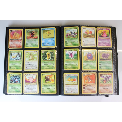 365 - Pokemon - A binder of Pokemon Trading Cards featuring Mewtwo, Machamp, Jungle Snorlax, Jolteon, Foss... 