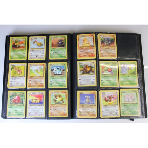 365 - Pokemon - A binder of Pokemon Trading Cards featuring Mewtwo, Machamp, Jungle Snorlax, Jolteon, Foss... 