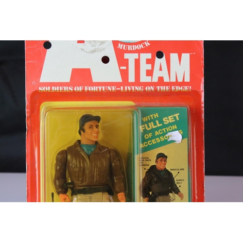 367 - Carded Galoob A Team Murdock figure, light discolouring to bubble, creasing and marks to card, bubbl... 