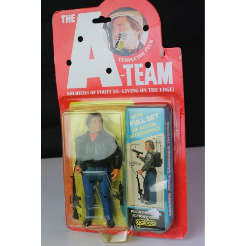 368 - Carded Galoob A Team Templeton Pack figure, light discolouring to bubble, creasing and marks to card... 