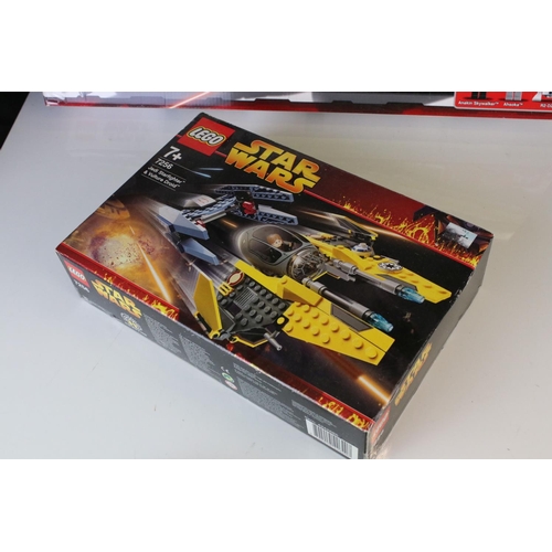 370 - Lego - Three boxed Star Wars Lego vehicle sets to include 8037 Anakin's Y-Wing Starfighter (sealed w... 