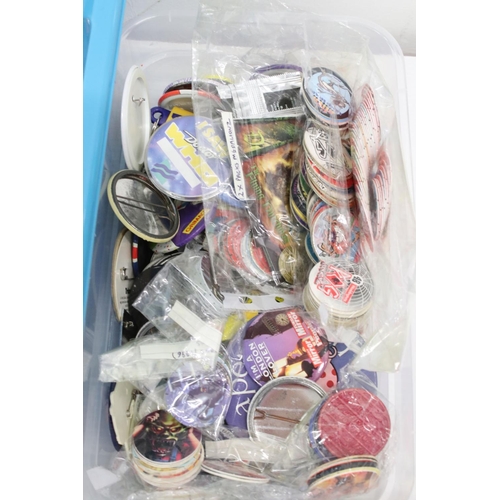 371 - Large collection of 1980's to early 2000's tv & movie collectables to include Pogs, Monster in my Po... 