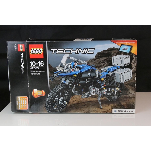 372 - Lego - Boxed Lego Technic 42063 BMW R 1200 GS set, unchecked, appears good with instructions