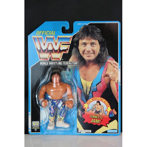 377 - WWF / WWE Wrestling - Original carded Hasbro WWF Marty Jannetty figure in vg condition