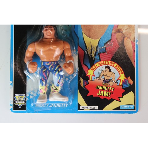 377 - WWF / WWE Wrestling - Original carded Hasbro WWF Marty Jannetty figure in vg condition