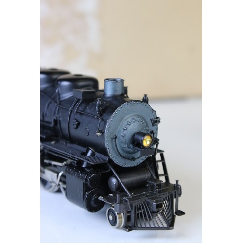 298 - NorthWest Short Line Toby HO gauge ATSF 2-10-2 3859 brass locomotive & tender (Japan), painted, appe... 