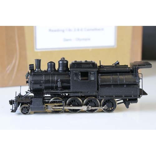 300 - Gem / Olympia HO gauge Reading I-5c 2-8-0 Camelback brass locomotive, painted, appearing vg