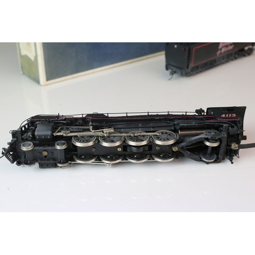 303 - Boxed Olympia HO gauge Boston & Maine Class R1-d 4-8-2 4113 locomotive & tender, painted, appearing ... 