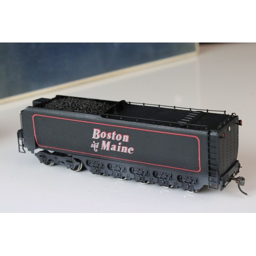 303 - Boxed Olympia HO gauge Boston & Maine Class R1-d 4-8-2 4113 locomotive & tender, painted, appearing ... 