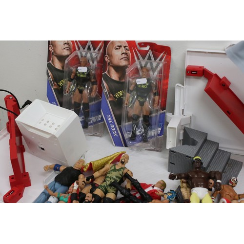 500a - Collection of contemporary WWF / WWE figures mainly Mattel to include Elite examples, plus Hasbro re... 