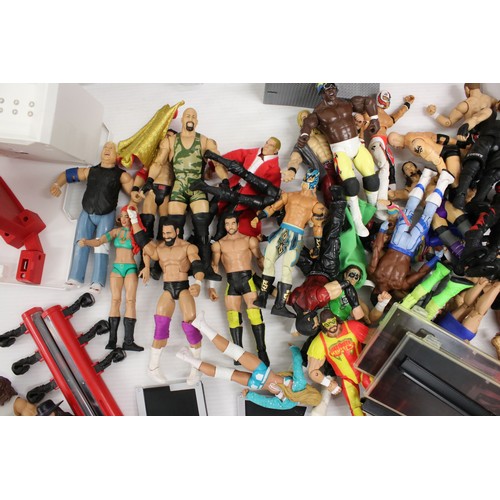 500a - Collection of contemporary WWF / WWE figures mainly Mattel to include Elite examples, plus Hasbro re... 