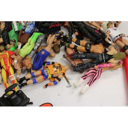 500a - Collection of contemporary WWF / WWE figures mainly Mattel to include Elite examples, plus Hasbro re... 