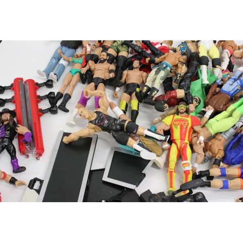 500a - Collection of contemporary WWF / WWE figures mainly Mattel to include Elite examples, plus Hasbro re... 