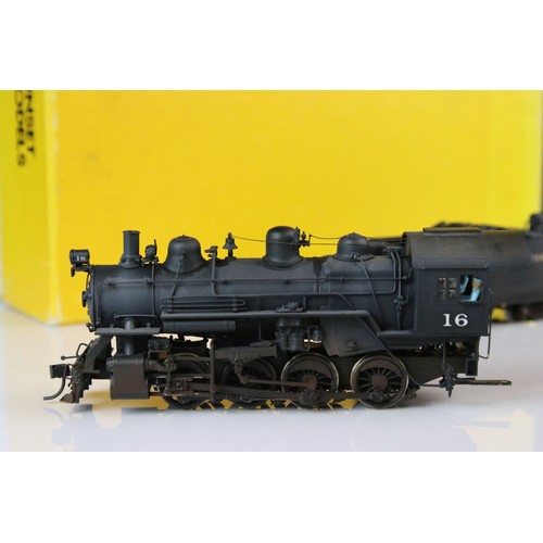 117 - Boxed Sunset Models Inc Prestige Series HO gauge B&O 0-8-0 brass locomotive & tender made in Korea, ... 