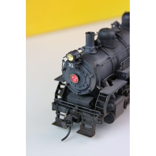 117 - Boxed Sunset Models Inc Prestige Series HO gauge B&O 0-8-0 brass locomotive & tender made in Korea, ... 