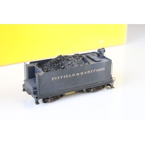 117 - Boxed Sunset Models Inc Prestige Series HO gauge B&O 0-8-0 brass locomotive & tender made in Korea, ... 