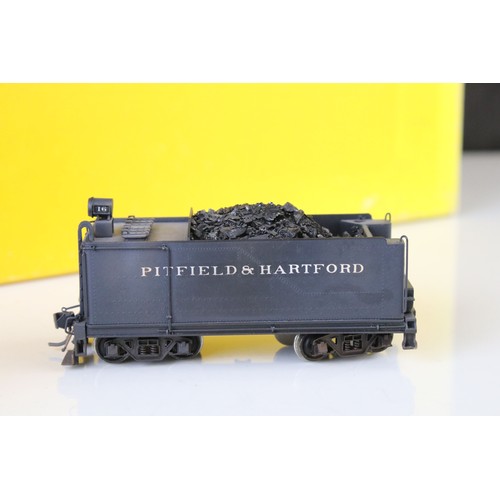 117 - Boxed Sunset Models Inc Prestige Series HO gauge B&O 0-8-0 brass locomotive & tender made in Korea, ... 