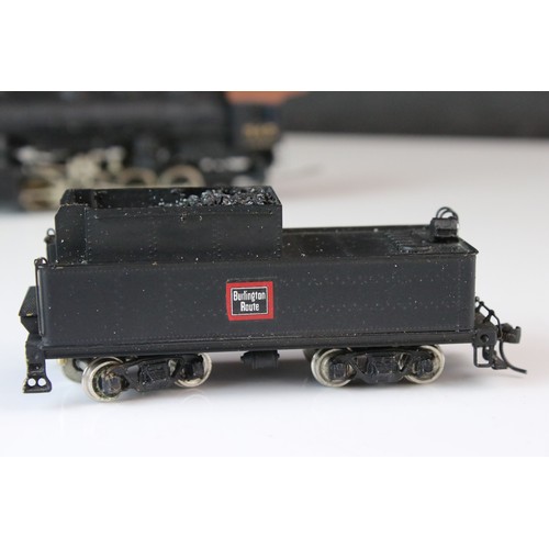 299 - Gem / Akane Chicago Burlington Quincy Class F7 0-8-0 Switcher brass locomotive with tender (Japan), ... 