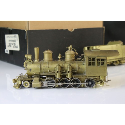 301 - Sunset Models HO gauge D & RGW 2-8-0 brass locomotive & tender by Samhongsa, unpainted, no gearbox, ... 