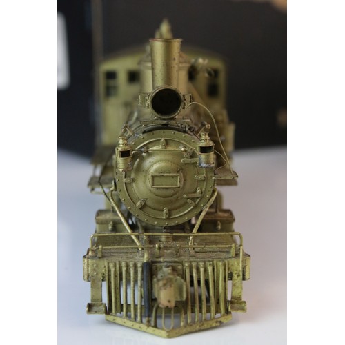 301 - Sunset Models HO gauge D & RGW 2-8-0 brass locomotive & tender by Samhongsa, unpainted, no gearbox, ... 