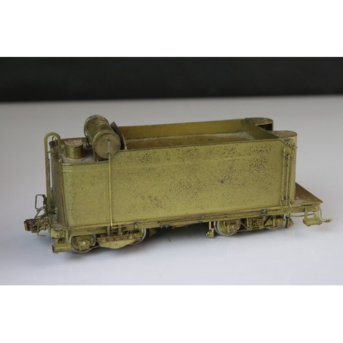 301 - Sunset Models HO gauge D & RGW 2-8-0 brass locomotive & tender by Samhongsa, unpainted, no gearbox, ... 