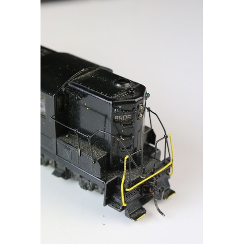 306 - Four Tenshodo HO gauge PPR Diesel brass locomotives, all painted, good overall with some wear