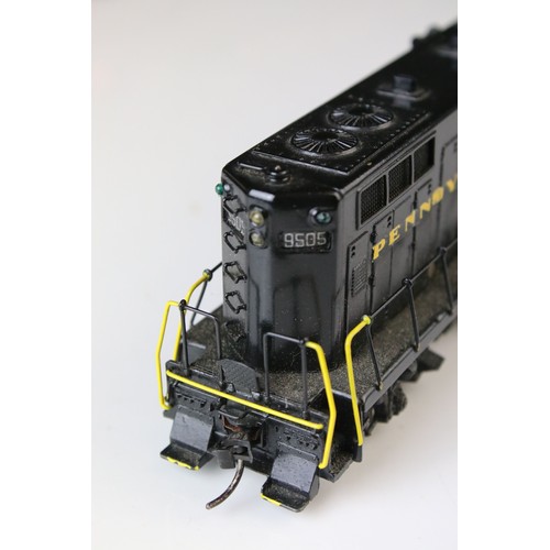 306 - Four Tenshodo HO gauge PPR Diesel brass locomotives, all painted, good overall with some wear