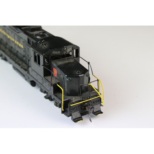 306 - Four Tenshodo HO gauge PPR Diesel brass locomotives, all painted, good overall with some wear