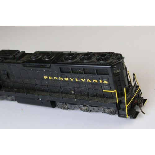 306 - Four Tenshodo HO gauge PPR Diesel brass locomotives, all painted, good overall with some wear