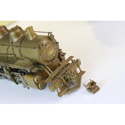 313 - Boxed NorthWest Short Line HO gauge brass CMS&P Prairie Class K-1 2-6-2 with clear vision tender, un... 