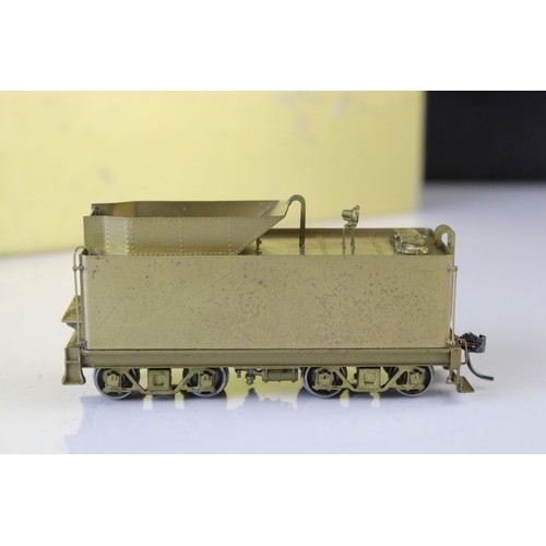 313 - Boxed NorthWest Short Line HO gauge brass CMS&P Prairie Class K-1 2-6-2 with clear vision tender, un... 