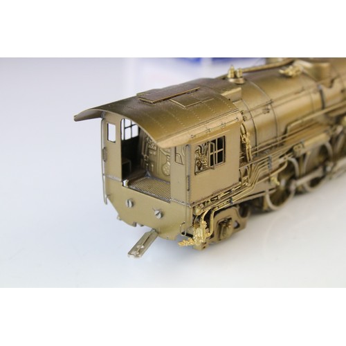 314 - Boxed Custom Brass NJ HO gauge New Haven Class R-3a 4-8-2 ST-218 (Korea), unpainted, appearing excel... 