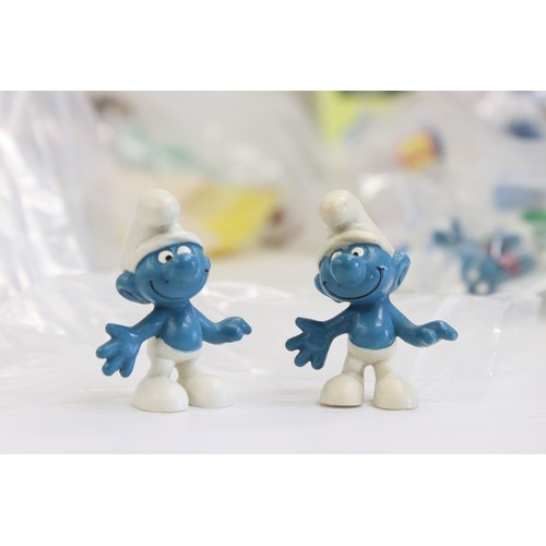 475 - 200 + Playworn Smurf figurines, to include Schleich, Peyo, Bully, etc, plus Windsurfer, Snail & Wago... 