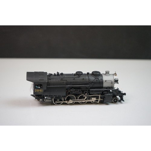 218 - Boxed Gem Models HO gauge MO-101 RDG 110S 2-8-0 2041 brass locomotive & tender (Japan), painted, app... 